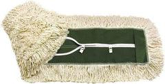 O-Cedar - 60" Long x 5" Wide Cotton Dust Mop Head - Key-Slot Snaps, Launderable - Americas Tooling