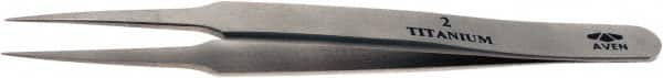 Aven - 4-3/4" OAL 2-SA Precision Tweezers - Fine Straight Point - Americas Tooling