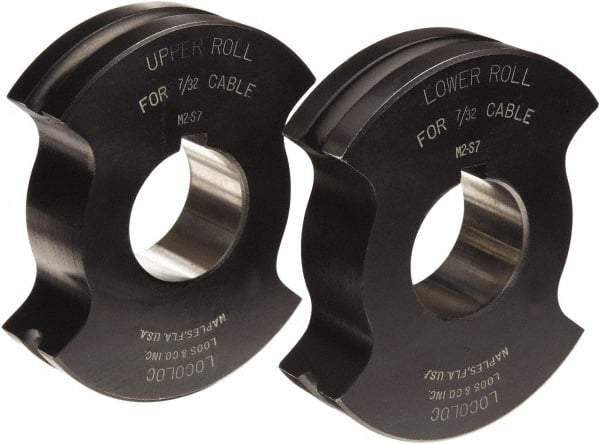 Loos & Co. - 3/32" Straight Shank Terminal Roll Crimping Die - Metal/Black - Americas Tooling