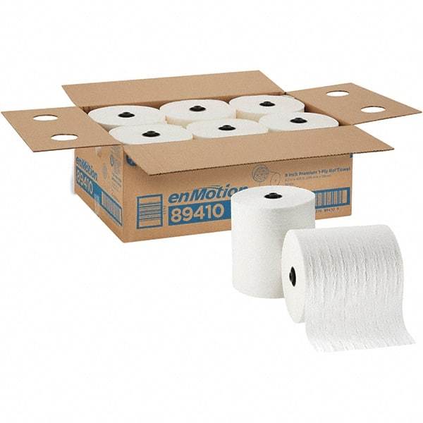 Georgia Pacific - Hard Roll of 1 Ply White Paper Towels - 8-1/4" Wide, 425' Roll Length - Americas Tooling