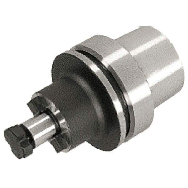 Iscar - HSK40E Taper Shank 3/4" Pilot Diam Shell Mill Holder - 2" Flange to Nose End Projection, 1.771" Nose Diam, Through-Spindle Coolant - Exact Industrial Supply