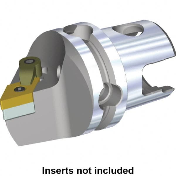 Kennametal - Left Hand Cut, Size KM50, DN.. Insert Compatiblity, Modular Turning & Profiling Cutting Unit Head - 50mm Head Length, Through Coolant, Series M-Clamping - Americas Tooling