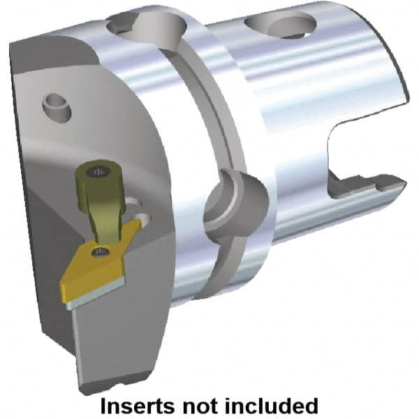 Kennametal - Left Hand Cut, Size KM80, VN.. Insert Compatiblity, Modular Turning & Profiling Cutting Unit Head - 53mm Ctr to Cutting Edge, 70mm Head Length, Through Coolant, Series M-Clamping - Americas Tooling