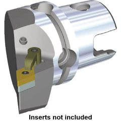 Kennametal - Left Hand Cut, Size KM40, DN.. Insert Compatiblity, Modular Turning & Profiling Cutting Unit Head - 27mm Ctr to Cutting Edge, 40mm Head Length, Through Coolant, Series M-Clamping - Americas Tooling