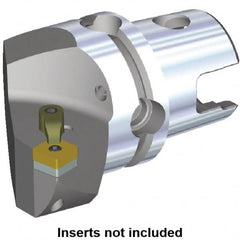 Kennametal - Left Hand Cut, Size KM50, SN.. Insert Compatiblity, Internal or External Modular Turning & Profiling Cutting Unit Head - 35mm Ctr to Cutting Edge, 50mm Head Length, Through Coolant, Series M-Clamping - Americas Tooling