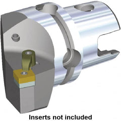 Kennametal - Left Hand Cut, Size KM40, SN.. Insert Compatiblity, Modular Turning & Profiling Cutting Unit Head - 24mm Ctr to Cutting Edge, 40mm Head Length, Through Coolant, Series M-Clamping - Americas Tooling