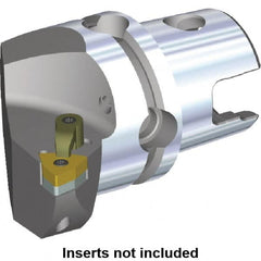 Kennametal - Right Hand Cut, Size KM80, WN.. Insert Compatiblity, Internal or External Modular Turning & Profiling Cutting Unit Head - 53mm Ctr to Cutting Edge, 70mm Head Length, Through Coolant, Series M-Clamping - Americas Tooling