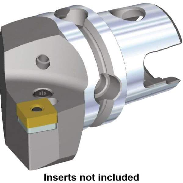 Kennametal - Right Hand Cut, Size KM40, SN.. Insert Compatiblity, Modular Turning & Profiling Cutting Unit Head - 24mm Ctr to Cutting Edge, 40mm Head Length, Through Coolant, Series Kenlever - Americas Tooling