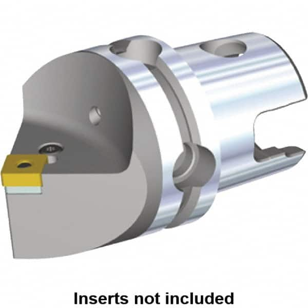 Kennametal - Neutral Cut, Size KM50, SN.. Insert Compatiblity, Modular Turning & Profiling Cutting Unit Head - 50mm Head Length, Through Coolant, Series Kenlever - Americas Tooling