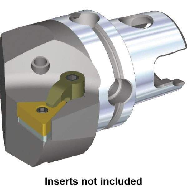 Kennametal - Left Hand Cut, Size KM40, TN.. Insert Compatiblity, Internal or External Modular Turning & Profiling Cutting Unit Head - 27mm Ctr to Cutting Edge, 40mm Head Length, Through Coolant, Series M-Clamping - Americas Tooling