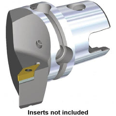 Kennametal - Right Hand Cut, Size KM40, VB.. Insert Compatiblity, Modular Turning & Profiling Cutting Unit Head - 27mm Ctr to Cutting Edge, 47mm Head Length, Through Coolant, Series S-Clamping - Americas Tooling