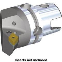 Kennametal - Right Hand Cut, Size KM40, DN.. Insert Compatiblity, Internal or External Modular Turning & Profiling Cutting Unit Head - 27mm Ctr to Cutting Edge, 40mm Head Length, Through Coolant, Series Kenlever - Americas Tooling