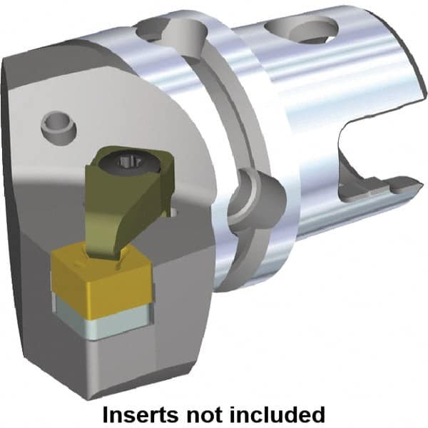 Kennametal - Left Hand Cut, Size KM50, SN.X Insert Compatiblity, Modular Turning & Profiling Cutting Unit Head - 35mm Ctr to Cutting Edge, 50mm Head Length, Through Coolant - Americas Tooling