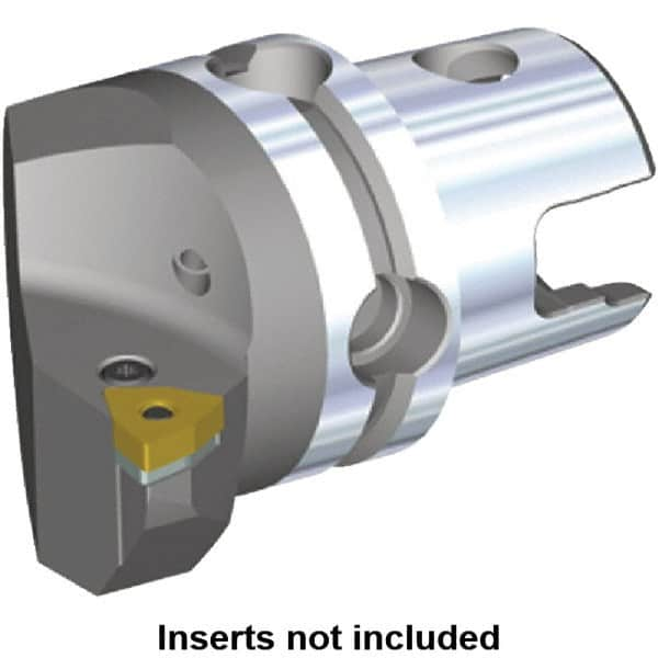 Kennametal - Left Hand Cut, Size KM50, WN.. Insert Compatiblity, Internal or External Modular Turning & Profiling Cutting Unit Head - 35mm Ctr to Cutting Edge, 50mm Head Length, Through Coolant, Series Kenlever - Americas Tooling