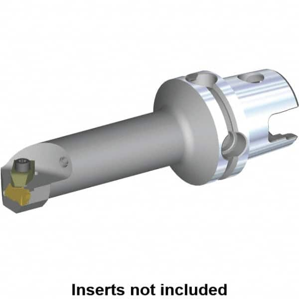 Kennametal - NG2R Insert, 100mm Head Length, Modular Grooving Cutting Unit Head - Left Hand Cut, System Size KM50, Through Coolant, Series Top Notch - Americas Tooling