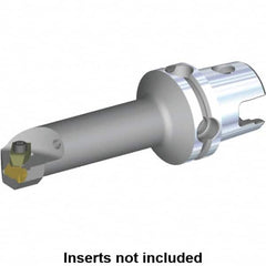 Kennametal - NG3L Insert, 125mm Head Length, Modular Grooving Cutting Unit Head - Right Hand Cut, System Size KM50, Through Coolant, Series Top Notch - Americas Tooling