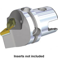 Kennametal - Neutral Cut, Size KM40, VN.. Insert Compatiblity, Modular Turning & Profiling Cutting Unit Head - 50mm Head Length, Through Coolant, Series M-Clamping - Americas Tooling