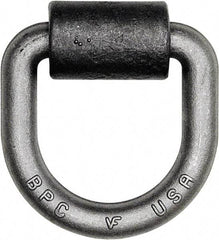 Buyers Products - Steel D-Ring with Integral Bracket - 4-1/2" Long, Gray, For Use with Cargo Control - Americas Tooling