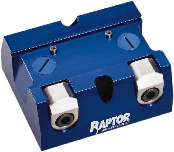 Raptor Workholding - 2-1/4" Jaw Width, 10" High x 8" Long x 10" Wide Dovetail Vise - For Use with 4 & 5 Axis Workholding Systems - Americas Tooling