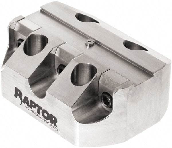 Raptor Workholding - 3/4" Jaw Width, 2" High x 5" Long x 3.9" Wide Dovetail Vise - For Use with 4 & 5 Axis Workholding Systems - Americas Tooling