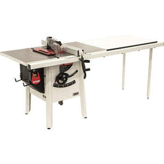 Jet - 10" Blade Diam, 5/8" Arbor Diam, 1 Phase Table Saw - 1-3/4 hp, 27" Wide, 115 Volt, 3-1/8" Cutting Depth - Americas Tooling