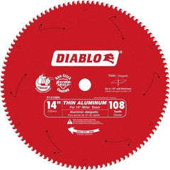 Freud - 14" Blade Diam, 108 Teeth, Carbide-Tipped Cold Saw Blade - 1" Arbor Hole Diam, 0.071" Blade Thickness - Americas Tooling