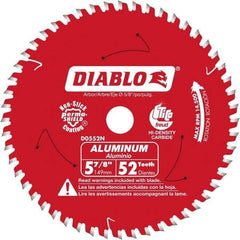 Freud - 5-7/8" Blade Diam, 52 Teeth, Carbide-Tipped Cold Saw Blade - 5/8" Arbor Hole Diam, 0.045" Blade Thickness - Americas Tooling