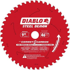 Freud - 9" Blade Diam, 46 Teeth, Carbide-Tipped Cold Saw Blade - 1" Arbor Hole Diam, 1/16" Blade Thickness - Americas Tooling