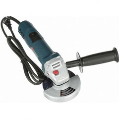 Bosch - 4-1/2" Wheel Diam, 11,000 RPM, Corded Angle & Disc Grinder - 5/8-11 Spindle, 120 Volts, 7.5 Amps - Americas Tooling