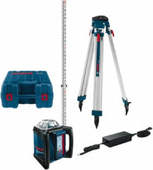 Bosch - 1,650' Measuring Range, 1/16" at 100' Accuracy, Self-Leveling Horizontal Rotary Slope Laser - ±5° Self Leveling Range, 1 Beam - Americas Tooling