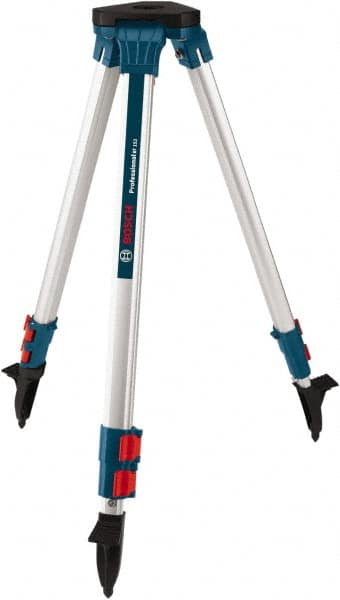 Bosch - 63" (Open)" Long x 7" Wide, Level Contractor Tripod Mount - Use with Rotary Laser - Americas Tooling