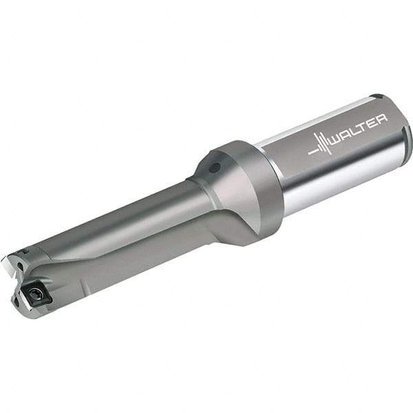 Walter - 120mm Max Drill Depth, 3xD, 40mm Diam, Indexable Insert Drill - 2 Inserts, 40mm Shank Diam, Straight Shank - Americas Tooling