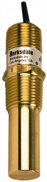 Barksdale - 50 to 300°F Bi-Metal Compact Switch - 1/2" NPT, 11/16 x 1-1/2 Rigid Stem, Brass, ±10°F - Americas Tooling