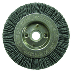 3" Diameter - 1/2 - 3/8" Arbor Hole - Abrasive Nylon Straight Nylox Wheel - Americas Tooling