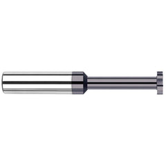 Harvey Tool - 3/8" Cut Diam, 0.5mm Cut Width, 3/8" Shank, Straight-Tooth Woodruff Keyseat Cutter - Exact Industrial Supply