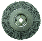 4" Diameter - 1/2 - 3/8" Arbor Hole - Abrasive Nylon Straight Nylox Wheel - Americas Tooling