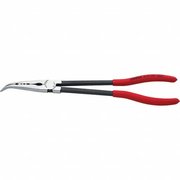 Knipex - Bent Nose Pliers Type: Needle Nose Overall Length (Inch): 11 - Americas Tooling