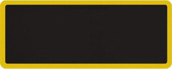 Smart Step - 5' Long x 2' Wide, Dry Environment, Anti-Fatigue Matting - Black with Yellow Borders, Urethane with Urethane Sponge Base, Beveled on All 4 Sides - Americas Tooling