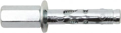 Powers Fasteners - 1/4" Diam, 5/16" Drill, 1-1/2" OAL, 2" Min Embedment Sleeve Concrete Anchor - 1018 Steel, Zinc-Plated Finish, Hex Head, Hex Drive, 1-1/2" Thread Length - Americas Tooling