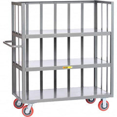 Little Giant - 3,600 Lb Capacity, 3 Shelf, 3-Sided Truck - 48" Long x 24" Wide x 57" High - Americas Tooling