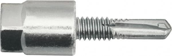 Powers Fasteners - 3/8" Zinc-Plated Steel Vertical (End Drilled) Mount Threaded Rod Anchor - 1/4" Diam x 1" Long, Hex Head, 4,690 Lb Ultimate Pullout, For Use with Steel - Americas Tooling