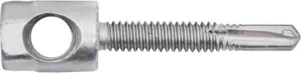 Powers Fasteners - 3/8" Zinc-Plated Steel Horizontal (Cross Drilled) Mount Threaded Rod Anchor - 1/4" Diam x 1-1/2" Long, Hex Head, 2,810 Lb Ultimate Pullout, For Use with Steel - Americas Tooling