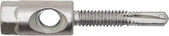 Powers Fasteners - 3/8" Zinc-Plated Steel Dual (Cross & End Drilled) Mount Threaded Rod Anchor - 1/4" Diam x 1" Long, Hex Head, 4,690 Lb Ultimate Pullout, For Use with Steel - Americas Tooling