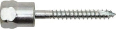 Powers Fasteners - 3/8" Zinc-Plated Steel Vertical (End Drilled) Mount Threaded Rod Anchor - 1/4" Diam x 3" Long, Hex Head, 2,075 Lb Ultimate Pullout, For Use with Wood - Americas Tooling