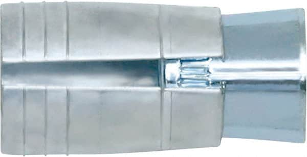 Powers Fasteners - 3/8" Diam, 5/8" Drill, 1-5/16" OAL, Drop-In Concrete Anchor - 304, Zamac 7 Zinc/Stainless Steel, Flange Head, Hammer Drive, 5/8" Thread Length - Americas Tooling