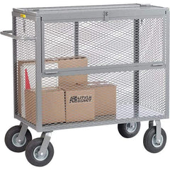 Little Giant - 1,200 Lb Capacity, 1 Shelf, Security Cart - 48" Long x 24" Wide x 51" High - Americas Tooling