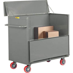 Little Giant - 3,600 Lb Capacity, 1 Shelf, Security Cart - 48" Long x 24" Wide x 47" High - Americas Tooling