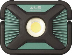 Advanced Lighting Systems - 7.2 Volt, Black & Turquoise Spot Light - 2,000 Lumens, Rechargeable Battery, LED Lamp - Americas Tooling