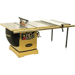 Jet - 14" Blade Diam, 1" Arbor Diam, 3 Phase Table Saw - 7.5 hp, 230/460 Volt, 15-1/2" Cutting Depth - Americas Tooling