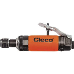 Cleco - 1/4" Collet, Straight Handle, Air Straight Die Grinder - 25,000 RPM, Front Exhaust, 23 CFM, 0.5 hp, 6.2 bar, 1/4" Inlet - Americas Tooling